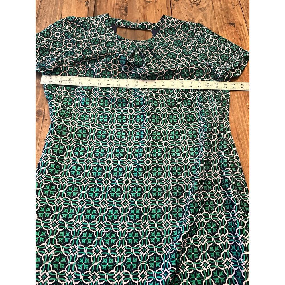 J Crew Silk Shift Dress Swoop Latticework Medallion Size 6 Open Back New $178 - Picture 5 of 10